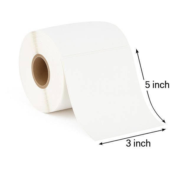 SecureShip® Direct Thermal 3x5 Courier Label Roll – High-Adhesion Return & Drop-Ship Labels (Fast Printer Compatible)