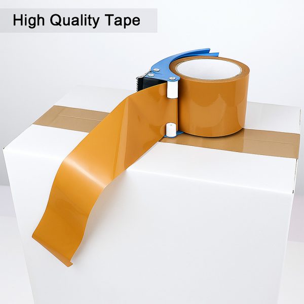 SecureShip® 3 Inch Brown & Transparent  BOPP Packaging Tape – Strong Adhesive Carton Sealing Roll (inch)