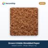 SecureShip brown crinkle shredded paper