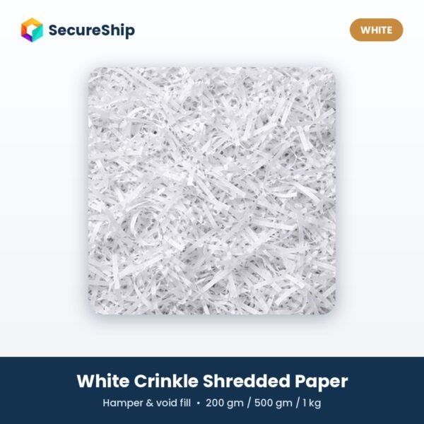 SecureShip white crinkle shredded paper