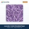 SecureShip lavender crinkle shredded paper
