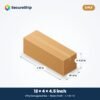 SecureShip 3 ply corrugated box 12x4x4.5 inch