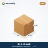 3 ply brown corrugated box, 4 x 4 x 4 inches (L x W x H)