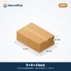 3 ply brown corrugated box, 9 x 6 x 3 inches (L x W x H)