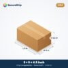 3 ply brown corrugated box, 9 x 6 x 4.5 inches (L x W x H)