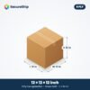 5 ply brown corrugated box, 12 x 12 x 12 inches (L x W x H)