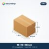 5 ply brown corrugated box, 18 x 12 x 12 inches (L x W x H)