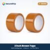 SecureShip 2 inch brown BOPP packing tape, 42 micron