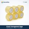 SecureShip 3 inch transparent BOPP packing tape, 42 micron