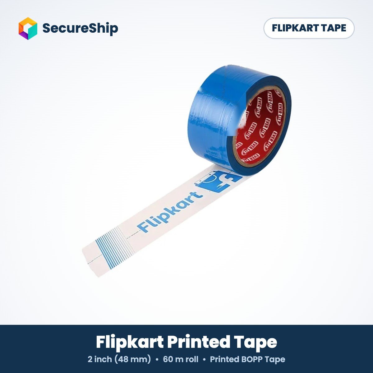 Flipkart printed BOPP packing tape, 2 inch 60 m