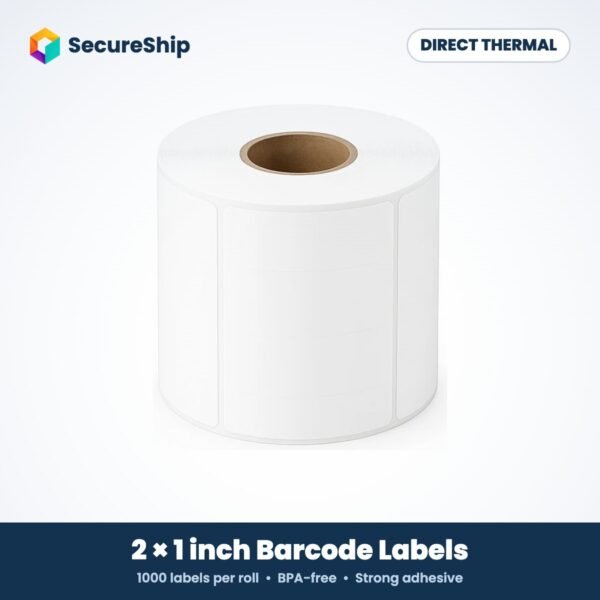 SecureShip Direct Thermal Label 2x1 inch