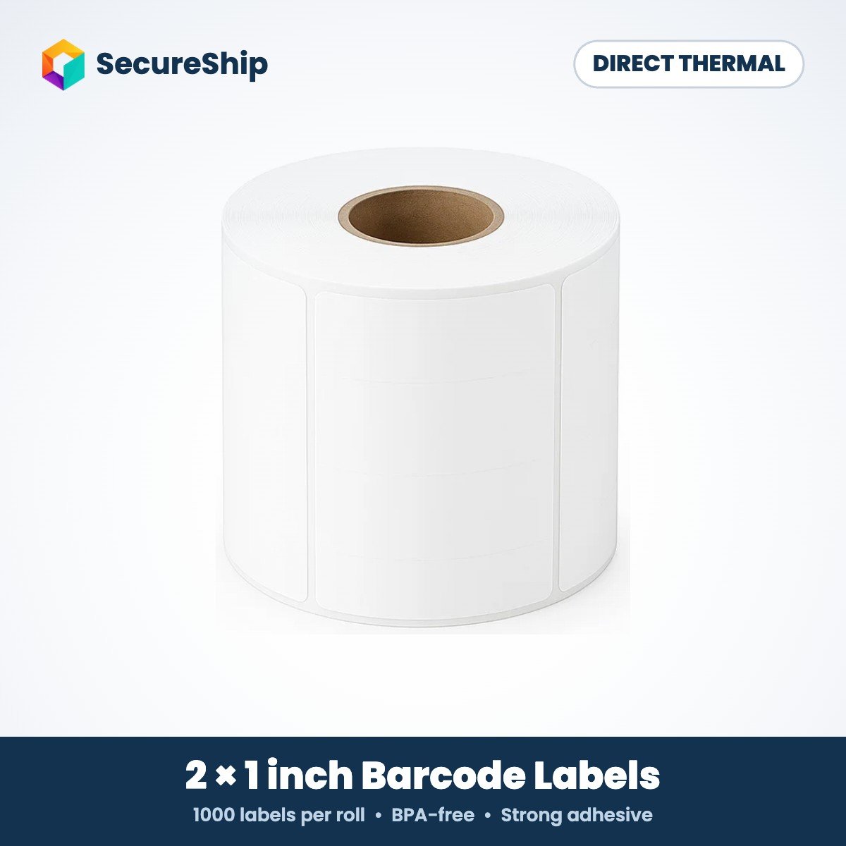 SecureShip Direct Thermal Label 2x1 inch