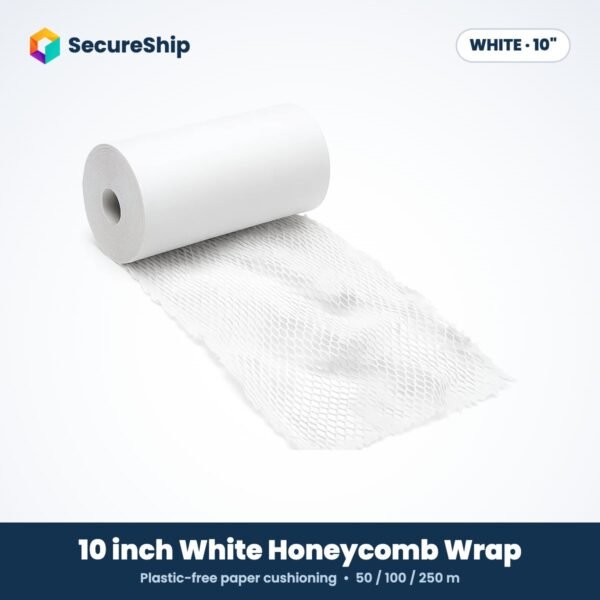 white honeycomb paper wrap roll, 10 inch